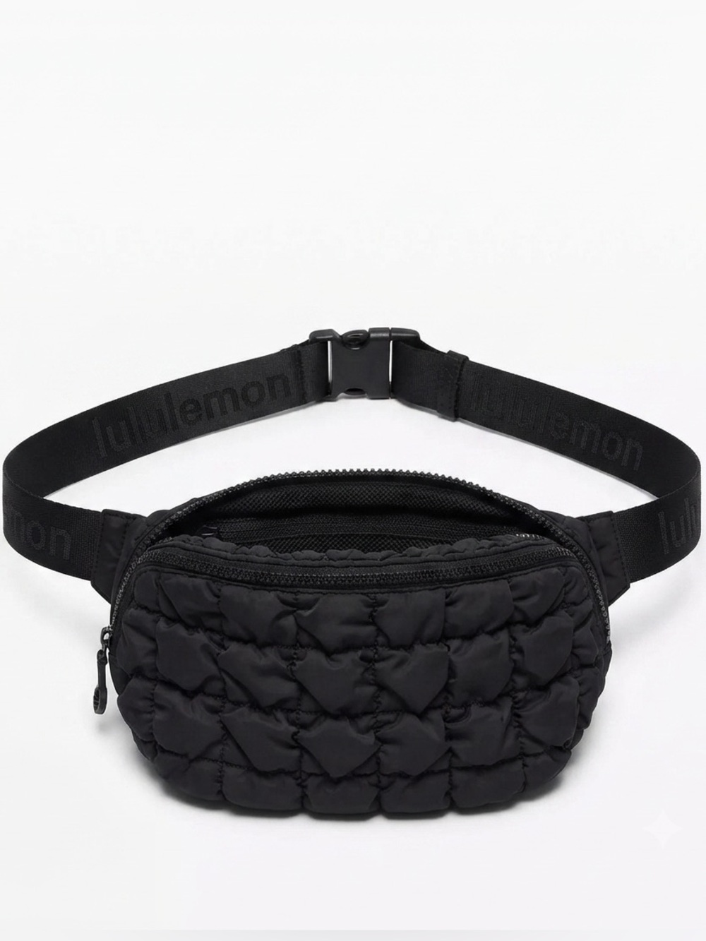 Lole Black Quilted Waist Bag Fanny Pack